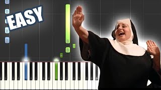 I Will Follow Him  Sister Act  EASY PIANO TUTORIAL  SHEET MUSIC by Betacustic [upl. by Nerrot]