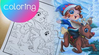 Chibi Christmas Coloring Book by Jade Summer [upl. by Danuloff]