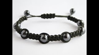 How To Make A Shamballa Style BraceletNano CordCbyS Paracord and More [upl. by Areval]