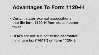 Filing Form 1120H Tips amp Tricks to Keeping Your HOA Compliant [upl. by Salomone7]