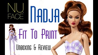 👑 Edmonds Collectible World 🌎 Fit To Print Nadja WClub NuFace Doll Unboxing amp Review NuFace [upl. by Lukash128]