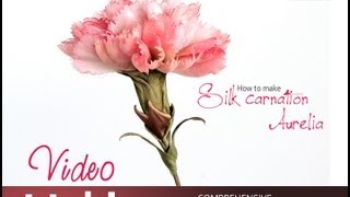 How no make silk flowers  video tutorial silk carnation [upl. by Scheider918]