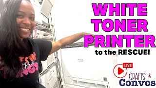 Crafts amp Convos  White Toner Printer Overview  Is it better than DTF  Ricoma Luminaris 200 [upl. by Melvina]