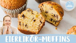 EierlikörMuffins 🧁  10 Minuten Rezept zu Ostern 🐰  Einfach Backen [upl. by Ardnat550]