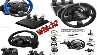 Thrustmaster t300 vs thrustmaster t150 vs Logitech g29 txtmxg920 the Best steering wheel setup [upl. by Arramat]