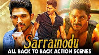 Sarrainodu All Back To Back Action Scenes Hindi Dubbed  Allu Arjun Catherine Tresa Rakul Preet [upl. by Kassey774]