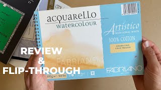 Detailed Review of Fabriano Aquarello Watercolor Paper [upl. by Llesirg]