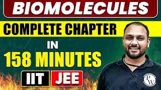 BIOMOLECULES in 158 Minutes  Full Chapter Revision  Class 12th JEE [upl. by Gan]