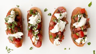 Burrata Bruschetta [upl. by Ocirederf]