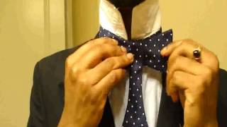 Mitchells Guide How to Tie a SelfTie Mens Bow Tie [upl. by Eicnan274]