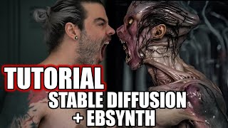 Stable diffusion Ebsynth Tutorial [upl. by Raynah]