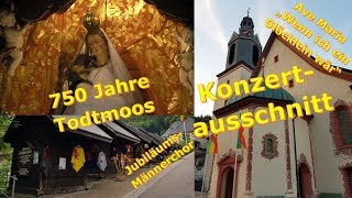 750 Jahre Todtmoos  Ave Maria  Wenn ich ein Glöcklein wär  JubiläumsMännerchor [upl. by Damha391]