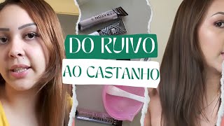 Neutralizando o RUIVO acobreado para o CASTANHO natural [upl. by Agarhs]