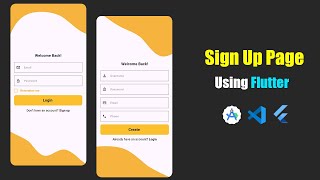 Flutter Tutorial For Beginners  SignUp Screen UI With Code  Basic To Advance Flutter Course [upl. by Varin]