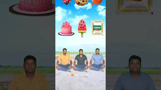 Eating cake icecream biscuit banana rasgolla vs shikhar chiken insects amp egg  VFX magic video [upl. by Ennayt]