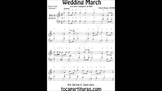 Wedding March Easy Sheet Music for Piano Music Scores [upl. by Goulder]