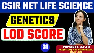 CSIR NET LIFE SCIENCE  Genetics LOD Score  Priyanka Maam [upl. by Bik]