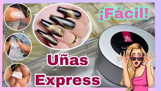 CÓMO HACER uñas EXPRESS😲 ¡fácil Y Rápido 😲 [upl. by Ahseym465]