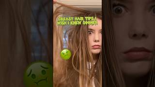 Greasy hair tips i wish i knew sooner 🤢🤢🤢 haircare [upl. by Acirretal746]