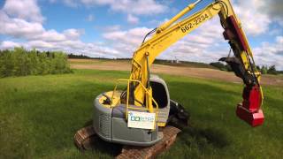 The Best Way To Maintain Ditches Is This Excavator Attachment [upl. by Nehte]