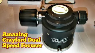 Amazing Revelation Astro 2quot SCT Crayford Dual Speed Focuser Unboxing Review Fitting amp Use [upl. by Arhoz]