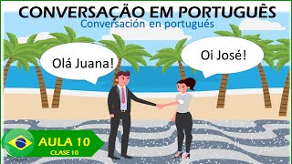 🗣Conversação em Português 1 conversación  Actividad práctica para aprender portugués [upl. by Noram280]