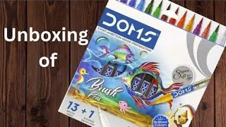 DOMS Brush pen unboxing videoReview of brush pen DOMSIndiaofficial [upl. by Vincentia794]