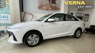 VERNA का सस्ता रूप  Hyundai Verna EX  BASE MODEL Review 2024 [upl. by Driskill]