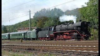 Dampfzüge zum Winzerfest nach Freyburg 08092018 [upl. by Earehs678]