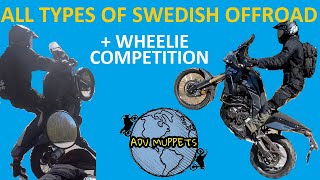 Ténéré 700 Wheelie competition  Swedish offroading [upl. by Jabe]