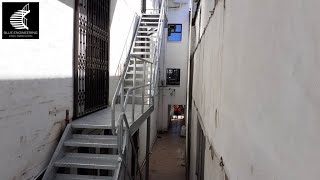 Industrial Multi Story Fire Escape Staircase  Fire Escape Staircases  Blue Engineering  Durban [upl. by Esinek]