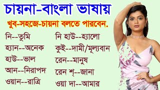 চিনা ভাষা শিখুন  China with Bangla Tutorial  Chinese Video Spoken Chinese in Bengali Learn China [upl. by Ramunni73]