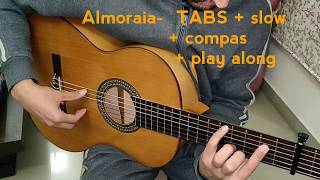 Almoraima  1  best flamenco guitar lessons  TABS available on request [upl. by Dronel]