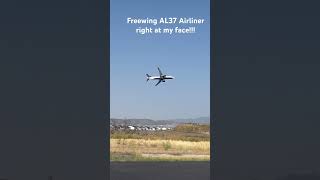 FREEWING AL37 Airliner right at my face rcaircraft aviation rcairplane motionrc rcairplane [upl. by Llewen240]