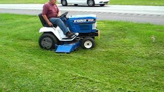 FORD LGT 14 D RIDING LAWN MOWER 48in GREAT COND 1400HRS [upl. by Mot]