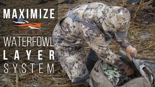 Sitkas Waterfowl Hunting System  Early to Late Season Camo Gear [upl. by Sayres]