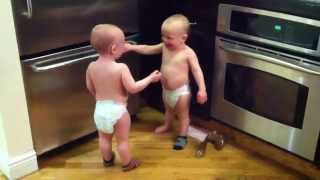 Talking Twin Babies  PART 2  OFFICIAL VIDEO [upl. by Hgielram674]