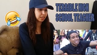 TERRIBLE HIGH SCHOOL TEACHER  Lele Pons amp Anwar Jibawi  REACTION [upl. by Kermy]