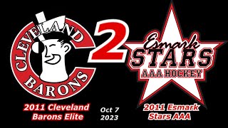 2023 10 07 Barons vs Esmark Stars 2011 AAA GM2 [upl. by Damalus541]