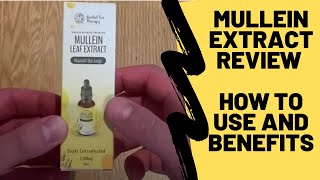 Mullein extract review how to use and benefits [upl. by Jesus]