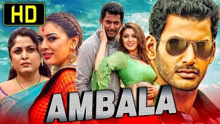 Ambala HD  Vishal Blockbuster Hindi Dubbed Movie  Hansika Motwani Ramya Krishnan Santhanam [upl. by Georgette]