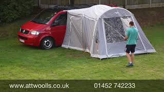 Vango Jura Awning Pitching amp Packing Video Real Time [upl. by Aillimac572]