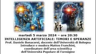 INTELLIGENZA ARTIFICIALE TIMORI E SPERANZE [upl. by Ahsertal]