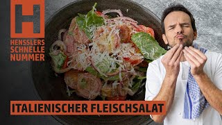 Schnelles Italienischer Fleischsalat Rezept von Steffen Henssler [upl. by Uolyram149]