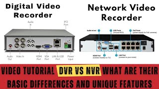 DVR Vs NVR What are their Basic Differences and Unique Features [upl. by Nilekcaj]