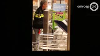 Plofkraak bij Albert Heijn in Geldermalsen [upl. by Enihsnus]