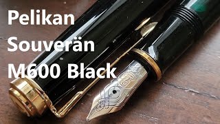 Quick Look Pelikan Souverän M600 Black Fountain Pen [upl. by Fendig]