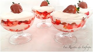 FRESAS CON CREMA Y CHOCOLATE [upl. by Laerdna]