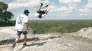 Parkour at Ancient Mayan Pyramids 🇲🇽 [upl. by Nahpos]