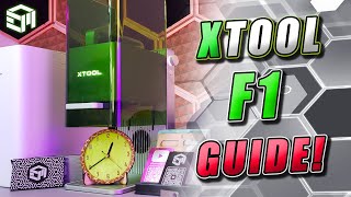 XTOOL F1 InDepth Setup Guide Material Settings Creative Space Fixtures Templates and Review [upl. by Lorollas365]